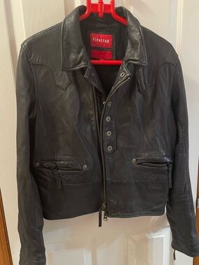 Firetrap - Y2K - Black Leather jacket - ASO Rose Tyler from Doctor Who